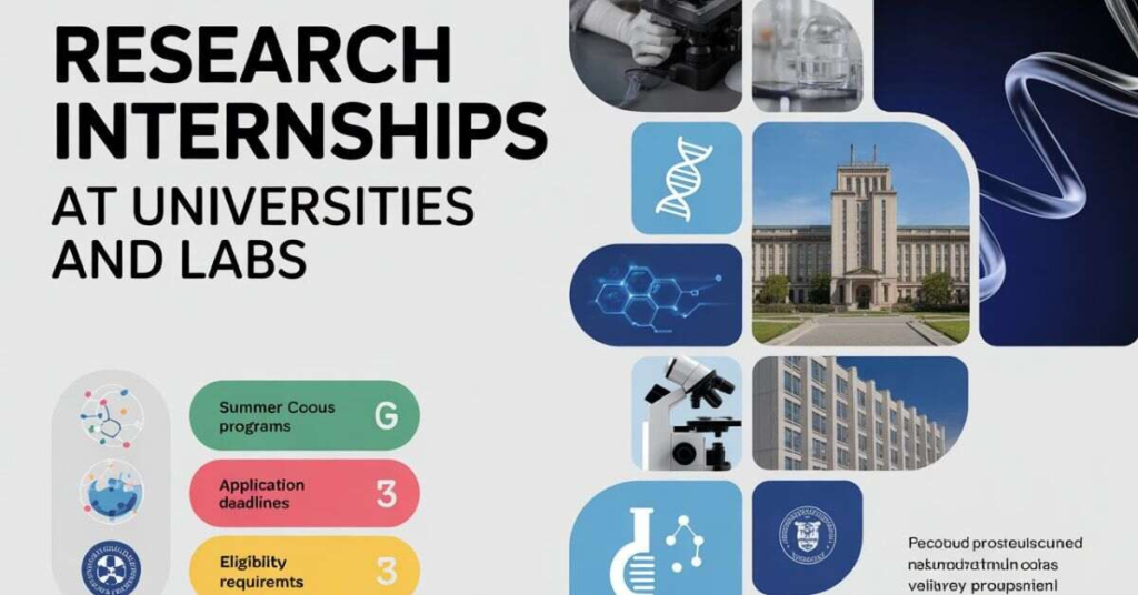 Research Internships at Universities and Labs