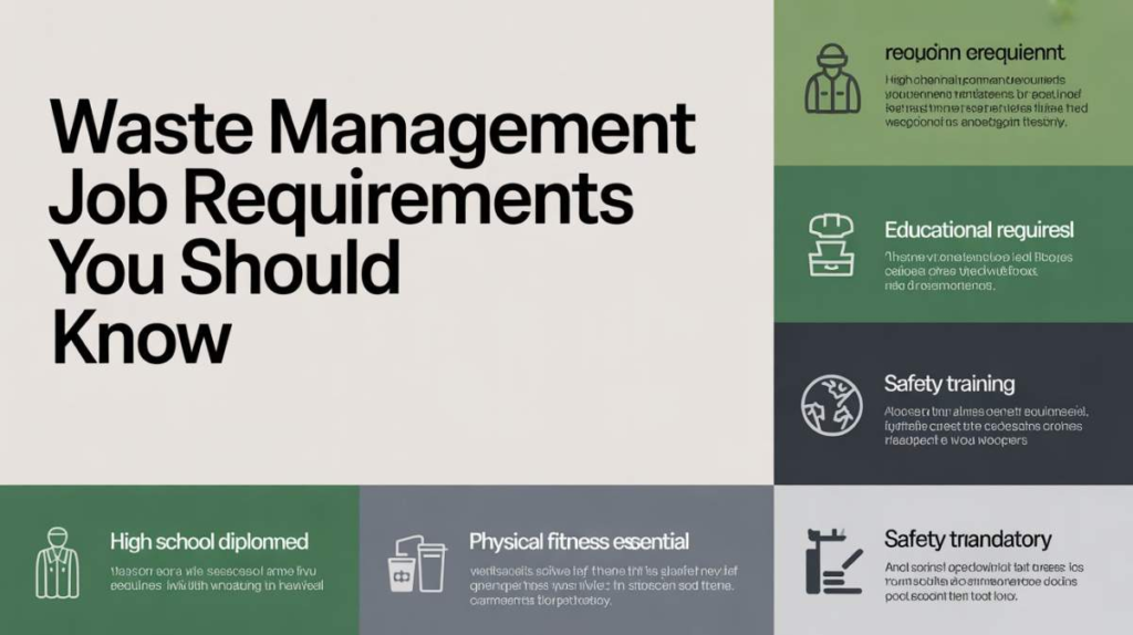 Waste Management Job Requirements