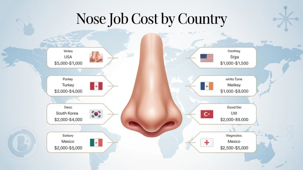 Nose Job Cost by Country