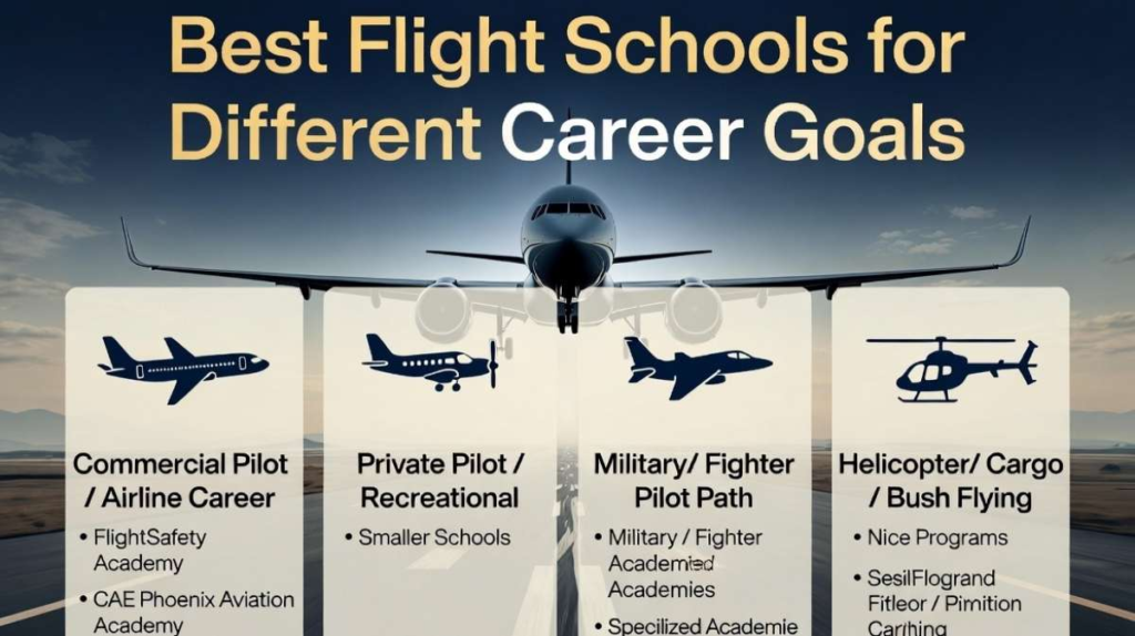 Best Flight Schools for Different Career Goals