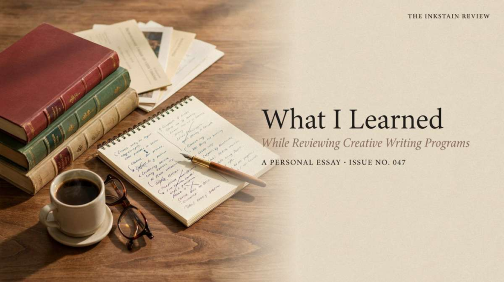 What I Learned While Reviewing Creative Writing Programs